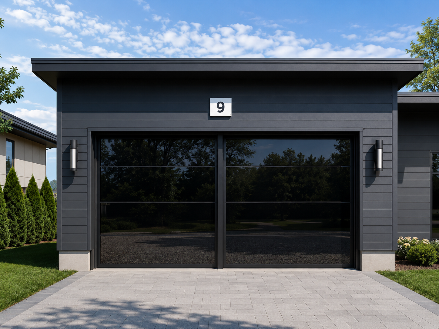 Full View Tinted garage door