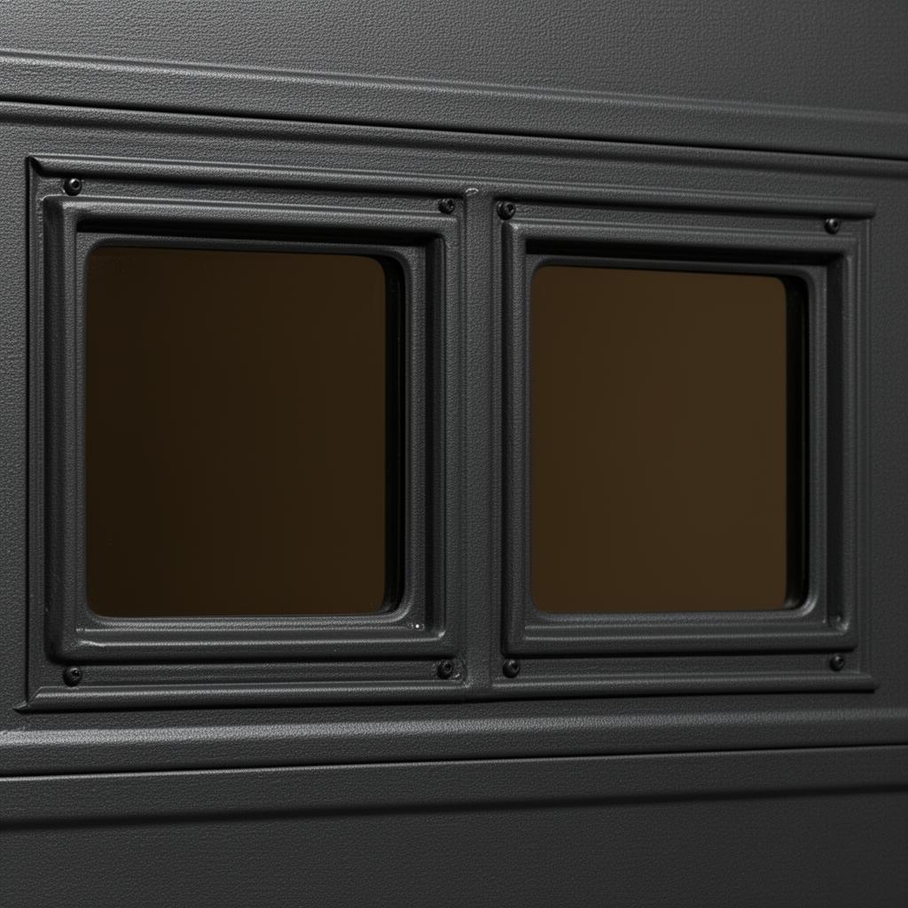 Tinted garage door window glass